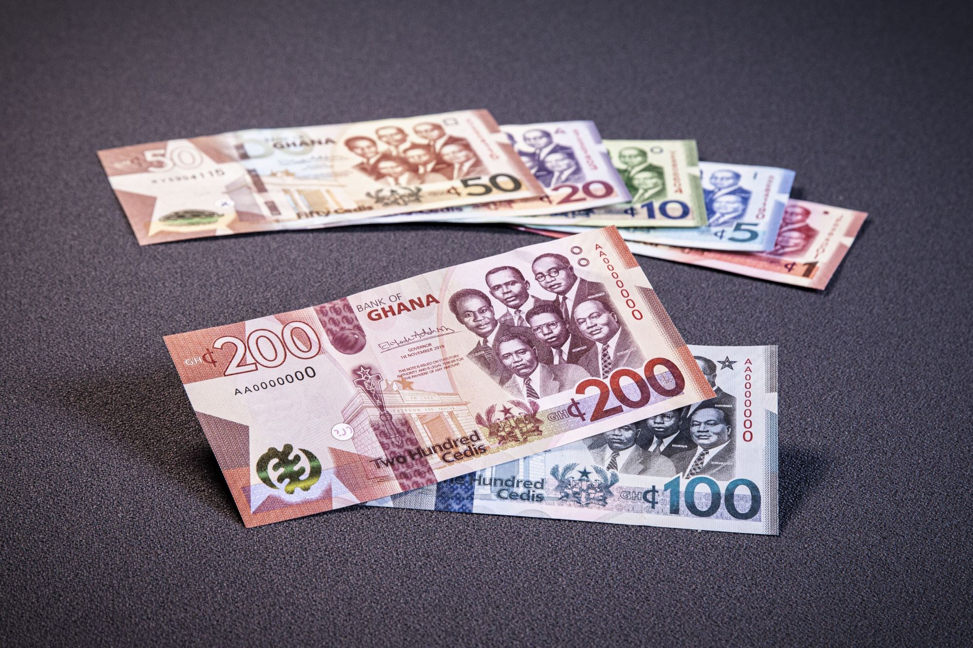The full Ghana cedi series
